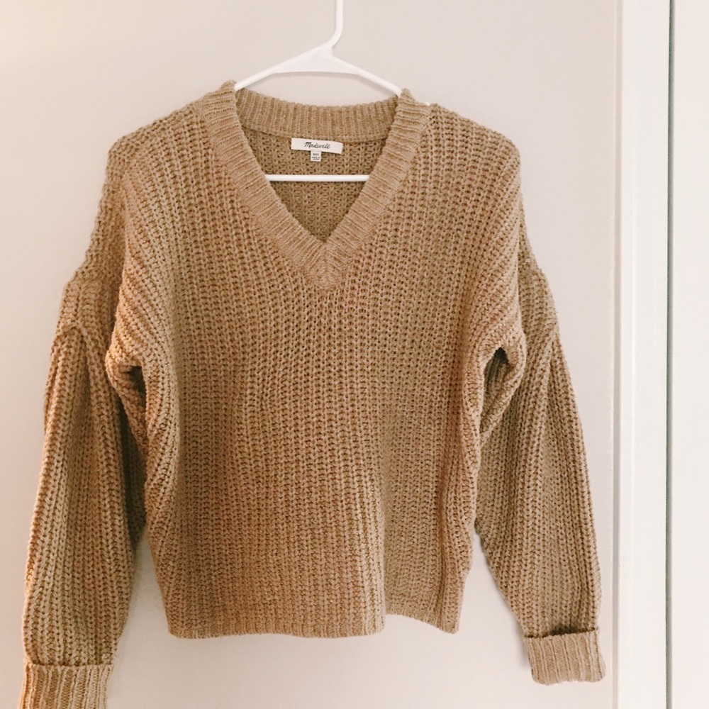 Madewell camel colored sweater